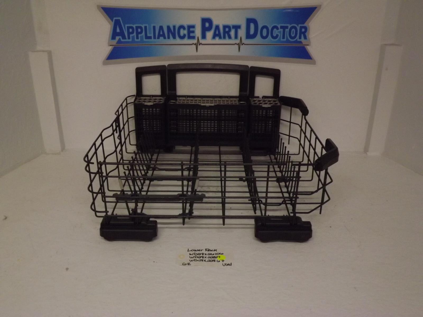 GE Dishwasher WD28X26106 WD28X22827 WD28X22867 Lower Rack Used GE Dishwasher WD28X26106 WD28X22827 WD28X22867 Lower Rack Used